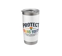 Protect Trans Youth LGBTQ+ Pride Equality Support Design Stainless Steel Insulated Tumbler