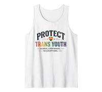 Protect Trans Youth LGBTQ+ Pride Equality Support Design Tank Top