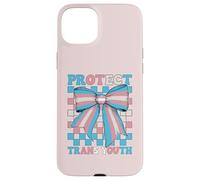 Protect Trans Youth Transgender Trans Pride Flag LGBTQ Girl Case for iPhone 15 Plus