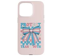 Protect Trans Youth Transgender Trans Pride Flag LGBTQ Girl Case for iPhone 15 Pro Max