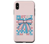 Protect Trans Youth Transgender Trans Pride Flag LGBTQ Girl Case for iPhone XS Max