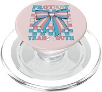 Protect Trans Youth Transgender Trans Pride Flag LGBTQ Girl PopSockets PopGrip for MagSafe