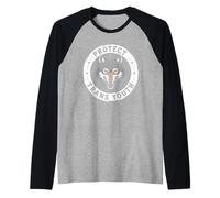 Protect Trans Youth Wolf Head Design Transgender Rights Raglan Baseball Tee