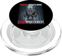 Protect What’s Mine Fear What’s Next Funny Alpha Wolf Meme PopSockets PopGrip for MagSafe