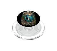 Protect What You Love Keep Our Oceans Wild Orca Lover PopSockets PopGrip for MagSafe