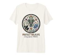 Protect Wildlife Every Species Matters Animal Lover Premium T-Shirt