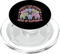 Protect Your Children Like A Herd Of Elephants - PopSockets PopGrip for MagSafe