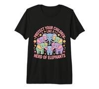 Protect Your Children Like A Herd of Elephants - Premium T-Shirt