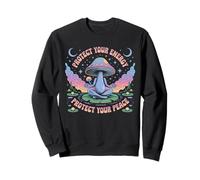 Protect Your Energy Protect Your Peace Psychedelic Mushroom Sweatshirt