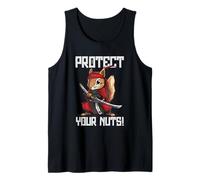 Protect Your Nuts Ninja Squirrel Samurai Tank Top