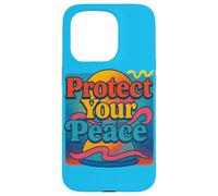 Protect Your Peace Mindful Energy Spiritual Reminder Case for iPhone 15 Pro