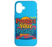 Protect Your Peace Mindful Energy Spiritual Reminder Case for iPhone 16