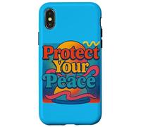 Protect Your Peace Mindful Energy Spiritual Reminder Case for iPhone X/XS