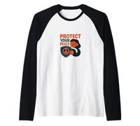 Protect Your Peace Mindful Energy Spiritual Reminder Design Raglan Baseball Tee