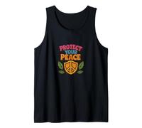 Protect Your Peace Mindful Energy Spiritual Reminder Design Tank Top