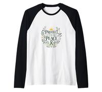 Protect Your Peace One Day At A Time Mental Health Raglan Baseball Tee