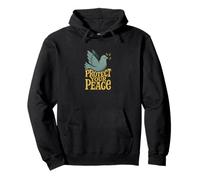 Protect Your Peace Positive Mindful Quote Calm Vibes Design Pullover Hoodie