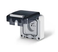 PROTECTA Grey Module 1x Socket with/without Earthing with Smoke