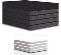 PROTECTAFILE 10X Foam Board - A0 A1 A2 A3 A4 A5 A6,SRA1 Foam Board - Black & White (Pack of 5 Black & 5 White) 5mm Thick-Foam Core Polystyrene - for Presentation, Arts (SRA1 (640 x 900mm), Inches)