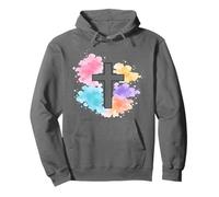 Protected By Grace Jesus Watercolor Cross Christianity Pullover Hoodie