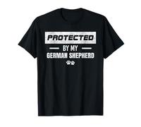 Protected by My German Shepherd Guard Dog Design T-Shirt