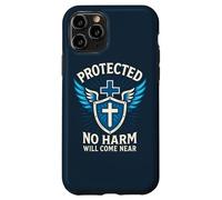 Protected No Harm Will Come Near Christian Psalm 91 Navy Case for iPhone 11 Pro