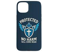 Protected No Harm Will Come Near Christian Psalm 91 Navy Case for iPhone 15 Plus