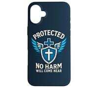 Protected No Harm Will Come Near Christian Psalm 91 Navy Case for iPhone 16 Plus