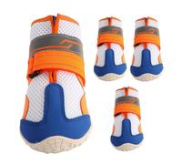 Protecteurs De Pattes Bottes Pour Chien - (Adjustable Waist) Bottes Réfléchissantes Mesh Respirant | Antiderapantes Chaussures Été Hiver Neige Pluie | Marche Sur Sols Trottoir Parquet | Sécuri Comfort