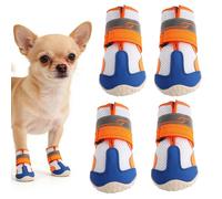 Protecteurs De Pattes Bottes Pour Chien - (Taille Ajustable) Bottles Réfléchissantes Mesh Respirant | Chaussures Antidérapantes Été Hiver Neige Pluie | Brands Sur Sols Trottoir Parquet | Confort