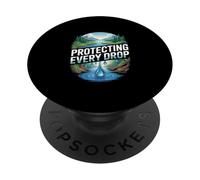 Protecting Every Drop Water Conservation Nature PopSockets Adhesive PopGrip