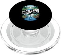 Protecting Every Drop Water Conservation Nature PopSockets PopGrip for MagSafe