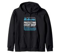 Protecting Every Drop Water Treatment Operator Zip Hoodie