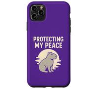 Protecting My Peace Capybara Retro Case for iPhone 11 Pro Max