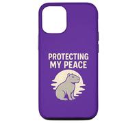Protecting My Peace Capybara Retro Case for iPhone 12/12 Pro