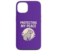 Protecting My Peace Capybara Retro Case for iPhone 13