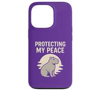 Protecting My Peace Capybara Retro Case for iPhone 13 Pro