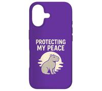 Protecting My Peace Capybara Retro Case for iPhone 17