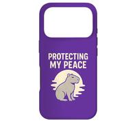 Protecting My Peace Capybara Retro Case for iPhone 17 Pro