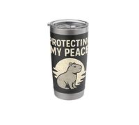 Protecting My Peace Capybara Retro Stainless Steel Insulated Tumbler
