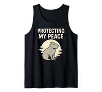 Protecting My Peace Capybara Retro Tank Top