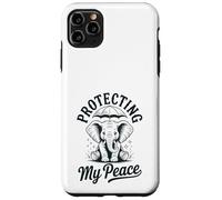 Protecting My Peace Cute Elephant Mental Wellness Vintage Case for iPhone 11 Pro Max
