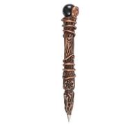 Something Different Protection Wand Obsidian Pen, Brown/Black, One size