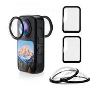 Protection Bundle Kit for Insta 360 X6 Premium Glass Lens Guard with 2Pack Screen Protector Set for Insta360 X6 9H Hard Tempered Glass Film Anti-Scratch Protective Cover