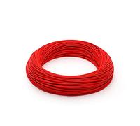 Protection cable 2 Meters Flame Retardant Insulated Cable Heat Resistant Silicone Wire High Temperature Resistant Glass Fiber Braided Silicone Resin Cable earth wire ( Color : Red , Size : 1.5mm 15AWG