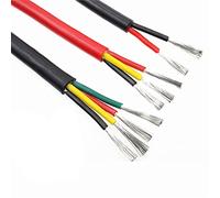 Protection cable 3 Meters Heat Resistant 180°C Wire Soft Silicone Cable 2 Core 3 Core 4 Core 5 Core 6 Core 8 Core 0.2mm 0.3mm 0.5mm 0.75mm 1.0mm 1.5mm earth wire ( Color : 3 core , Size : 1.5mm 15AWG