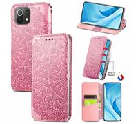 Protection Case for Xiaomi Mi 11 Lite Case Flip Cover Pouch Bumper Pink