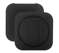 Protection Cover for Mac Mini m4/M4 Pro,Dustproof Protective Covers,Scratchproof Leather Cases with Built-in Fiberboard Stand (black)