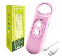 Protection Keychain - Extra Loud 130dB Panic Alarm, Built-in Strobe Flasher Compact Security System, Rechargeable Personal Siren with Lanyard | Alert Equipment for Seniors Students Outdoor