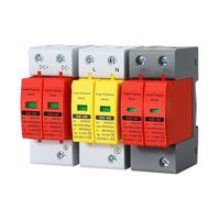 Protection Of Low-voltage Lightning Arrester Device DC Surge Protector 1000V 20KA~40KA Household Surge Protector(Grey red,500V)